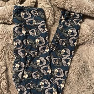 Lularoe Womens OS Little Mermaid Ursula leggings